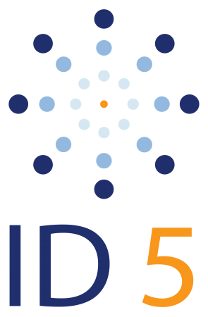 ID5 Logo Vertical ID5 vertical white